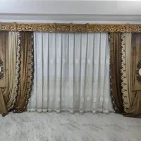 فروش پرده با حریر و آستر و مخمل های کنار