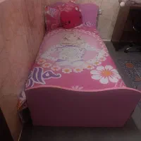 تخت یک نفره در حد نو با تشک