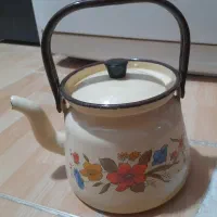 کتری لعابی روسی قدیمی. نو