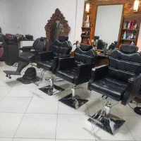 لوازم آرایشگاه صندلی گلایل پدالی سرشور تخت میکاپ