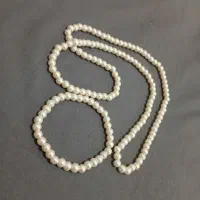 ست گردنبند و دست بند مرواریدی