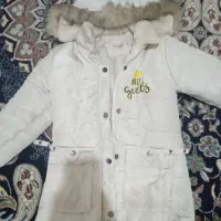 کاپشن سفید تمام پشمی