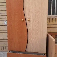 تخت و کمد شیک نوزادی تا ۶ سالگی حفاظ ریلی کشو دار|تخت و صندلی بچه|قم, سعادتی|دیوار