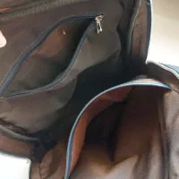 کوله چرم سرمه ای|کیف، کفش، کمربند|کیش, |دیوار