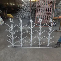 تولید حفاظ نرده روی دیوار شاخ گوزنی بوته میلگردی|خدمات پیشه و مهارت|مشهد, رده|دیوار