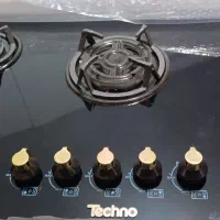 اجاق گاز رومیزی شیشه ای ۵ شعله تکنو|اجاق گاز و لوازم برقی پخت‌وپز|شاهرود, |دیوار