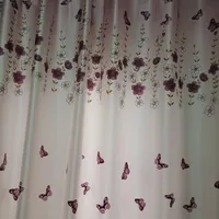 ۲ پنل پرده ساتن یاسی رنگ