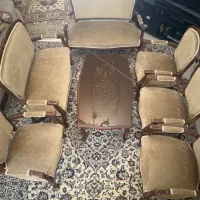 فروش مبل چوبی 9 نفره نو