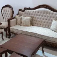 مبل استیل ۸ نفره، متنوع و بادوام|مبلمان خانگی و میز عسلی|تربت جام, والفجر|دیوار