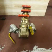 شیر فلکه کشویی 2اینچ و شیر گازی11/4 اینچ