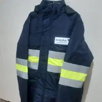 کاپشن کلاه دار دو جداره پشم شیشه دار XL