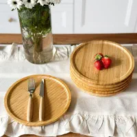 بشقاب ، پیش دستی و سینی تمام بامبو ضخیم وارداتی