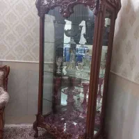 ویترین منبت چوبی|بوفه، ویترین، کنسول|قنوات, |دیوار