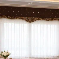 کتیبه مخمل قهوه ایی به عرض ۴ متر