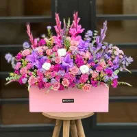 دسته گل باکس گل خواستگاری تولد رز شاخه ای