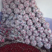 الیاف سفید ورنگی  پفکی|رختخواب، بالش، پتو|دزفول, |دیوار