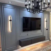 قاب بندی کلاسیک دکورتلوزیون تی وی وال کاغذ دیواری