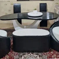 میز ناهار خوری چرم|میز و صندلی غذاخوری|نهاوند, |دیوار