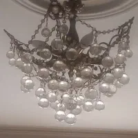 ۲عدد لوستر برنجی چتری