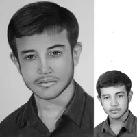 هدیه طراحی چهره|تابلو، نقاشی، عکس|قم, زنبیل آباد|دیوار
