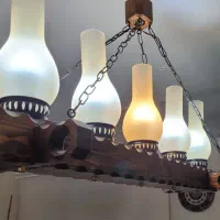 لوستر چوبی|لوستر و چراغ آویز|قیامدشت - خاورشهر, |دیوار