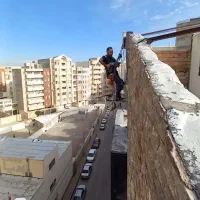 کار در ارتفاع بدون داربست راپل پیچ و رولپلاک نما
