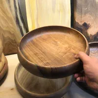 کاسه دست‌ساز چوب گردو قطر ۳۰ سانتی|ظروف سرو و پذیرایی|تهران, الهیه|دیوار