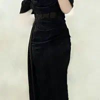 پیراهن مجلسی ساتن ( فروش و اجاره)