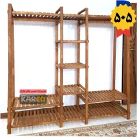 آویزهای چوبی مدل کمند/قفسه فلزی رگال کمد لباس/6 کد|بندرخت و رخت‌آویز|اصفهان, شاهد|دیوار