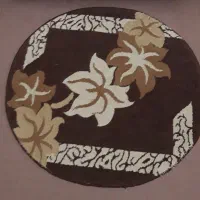 ۲ عدد گلیم فرش مستطیل و گرد|گلیم، جاجیم، گبه|بیجار, |دیوار