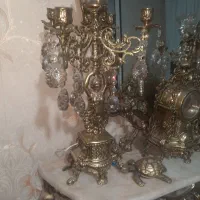 آینه و شمدان برنز قدیمی|آینه|فردیس, شهرک ارم|دیوار