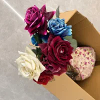 ۵ شاخه گل مصنوعی رز