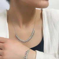 سرویس نقره زنجیری مشابه طلا آبکاری روکش طلا حمیدی|بدلیجات|تبریز, |دیوار