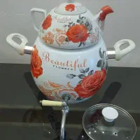 فروش کتری و قوری گل قرمز
