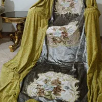 پرده دکوری مخمل گلدوزی