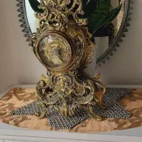 ساعت رومیزی برنز قدیمی