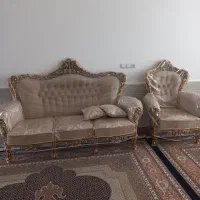 مبل سلطنتی ۹ نفره با گل میزه