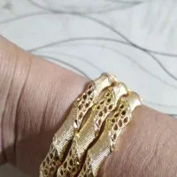 النگو طرح طلا رنگ ثابت