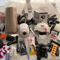 وسایل لوازم کاشت ناخن سوهان یوی قوی سالنی لاک مواد