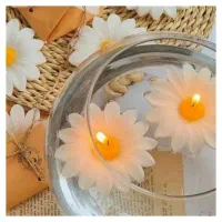 شمع بابونه و آلاله شناور