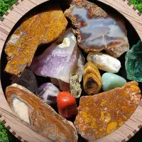 هدیه کلکسیون سنگی جعبه جواهری گوهر سنگ راف|بدلیجات|مشهد, یاس|دیوار