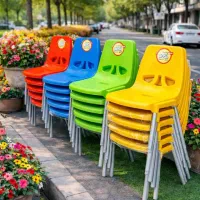 میز و صندلی پلاستیکی ناهارخوری پایه فلزی Araz5788