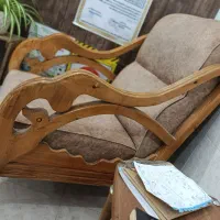 مبل چوبی نرم قدیمی اصیل حکاکی چوب