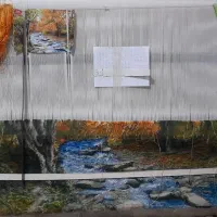 تابلو فرش جویبار و پاییز|تابلو فرش|پرند, فاز ۴|دیوار