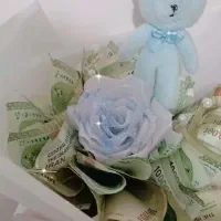 گل رز روبانی|گل مصنوعی|گرمی, |دیوار