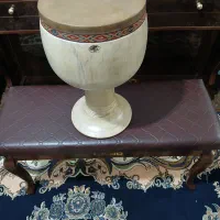 تنبک تمبک۲مُهر رحیم شیرانی چوب یکتکه باکیف دهانه۲۸