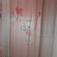 تشک کودک،پرده و ست کامل رو کش تخت