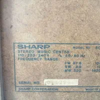 ضبط صوت ژاپنی مدل SHARP|سیستم صوتی خانگی|سبزوار, غرب نیروگاه|دیوار