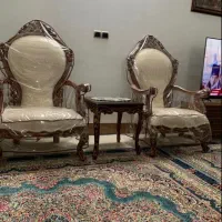 مبل استیل همراه با میز و عسلی|مبلمان خانگی و میز عسلی|خمین, |دیوار