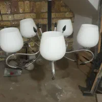 دو عدد لوستر پنج شاخه